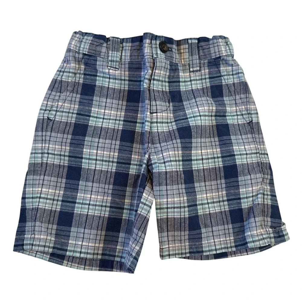 Janie & Jack Baby Boys Whale Long Sleeve Shirt Plaid Shorts Set‎ 18-24 M Outfit